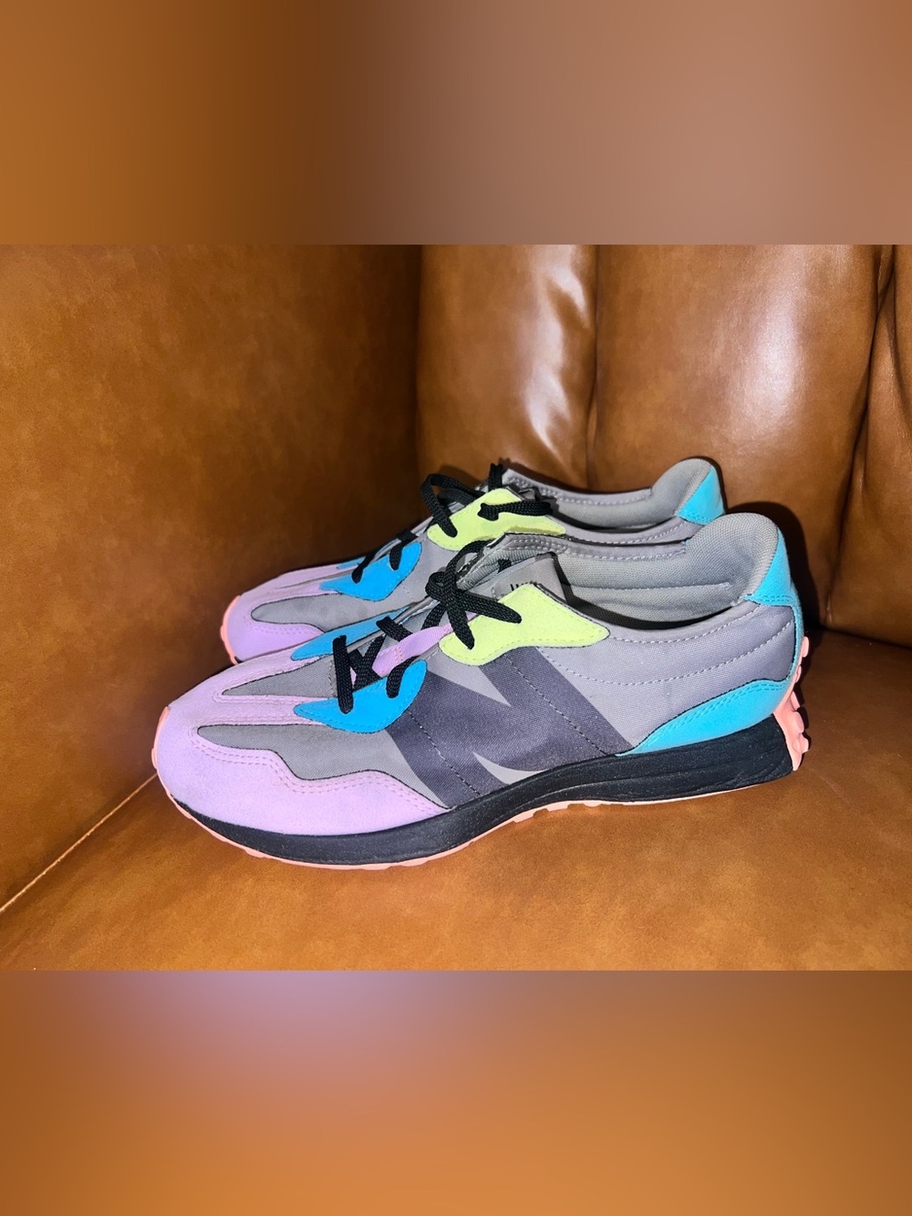 New Balance 327 'Miami Nights' pastel/neon color blocking men’s 7 women’s 9